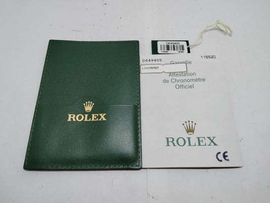 VINTAGE GENUINE ROLEX 116520 DAYTONA watch warranty guarantee paper 1218002y1S