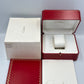 VINTAGE GENUINE CARTIER Red watch box case wood leather Booklet 240301007yA