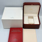 VINTAGE GENUINE OMEGA watch box case wood leather Booklet brown 240228005yA