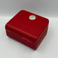 VINTAGE GENUINE OMEGA Speedmaster Seamaster Red watch box case wood 240304005yA