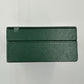 VINTAGE GENUINE ROLEX Green watch box case 68.00.2 wood leather 240227003y2A