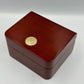 VINTAGE GENUINE OMEGA watch box case wood leather Booklet brown 240228005yA