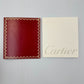 VINTAGE GENUINE CARTIER Red watch box case wood leather Booklet 240301007yA