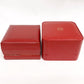 GENUINE OMEGA Speedmaster Seamaster watch box case red wood 3 set 240415005yA