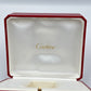 VINTAGE GENUINE CARTIER Red watch box case wood leather Booklet 240226007yA