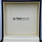 VINTAGE GENUINE TAG HEUER watch box case wood leather booklet 240312013y6A