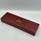 VINTAGE GENUINE OMEGA Red watch box case wood booklet 240228017eA