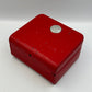 VINTAGE GENUINE OMEGA Speedmaster Seamaster Red watch box case wood 240312010y1A