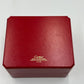 VINTAGE GENUINE CARTIER Red watch box case wood leather Booklet 240226007yA