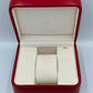 VINTAGE GENUINE OMEGA Speedmaster Seamaster Red watch box case wood 240304001yA