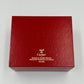 VINTAGE GENUINE CARTIER Red watch box case wood leather Booklet 240303002y3A