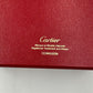 VINTAGE GENUINE CARTIER Red watch box case wood leather Booklet 240227014yA