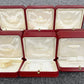 VINTAGE GENUINE CARTIER watch box case Booklet wood Red 13 set 240404003yA