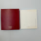 VINTAGE GENUINE CARTIER Red watch box case wood leather Booklet 240227014yA