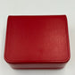 VINTAGE GENUINE OMEGA Red Speedmaster Seamaster watch box case wood 240304004yA