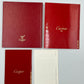 VINTAGE GENUINE CARTIER Red watch box case wood leather Booklet 240303002y3A