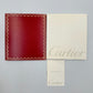 VINTAGE GENUINE CARTIER Red watch box case wood leather Booklet 240303013yA