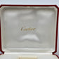 VINTAGE GENUINE CARTIER Red watch box case  wood leather Booklet 240228006yA