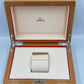 VINTAGE GENUINE OMEGA Speedmaster Seamaster watch box case wood 240228004yA