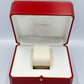 VINTAGE GENUINE CARTIER Red watch box case wood leather Booklet 240226007yA