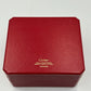 VINTAGE GENUINE CARTIER Red watch box case wood leather Booklet 240227014yA