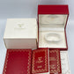 VINTAGE GENUINE CARTIER Red watch box case wood leather Booklet 240303002y1A