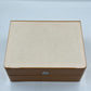 VINTAGE GENUINE OMEGA Brown watch box case wood Booklet leather 240305004yA