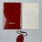 VINTAGE GENUINE CARTIER Red watch box case wood leather Booklet 240303002y2A