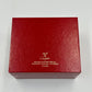 VINTAGE GENUINE CARTIER Red watch box case wood leather Booklet 240303002y1A