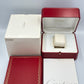 VINTAGE GENUINE CARTIER Red watch box case wood leather Booklet 240226007yA