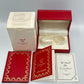 VINTAGE GENUINE CARTIER Red watch box case wood leather Booklet 240225016yA