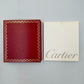 VINTAGE GENUINE CARTIER Red watch box case wood leather Booklet 240226007yA