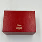 VINTAGE GENUINE CARTIER Red watch box case wood leather Booklet 240225016yA