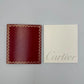 VINTAGE GENUINE CARTIER Red watch box case  wood leather Booklet 240228006yA