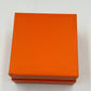 VINTAGE ORIGINE HERMES Orange coffret à montre bois cuir 240229003y2A