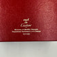 VINTAGE GENUINE CARTIER Red watch box case wood leather Booklet 240303002y2A