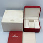 VINTAGE GENUINE OMEGA Speedmaster Seamaster Red watch box case wood 240304005yA