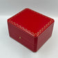 VINTAGE GENUINE CARTIER Red watch box case  wood leather Booklet 240228006yA