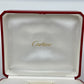 VINTAGE GENUINE CARTIER Red watch box case wood leather Booklet 240301007yA