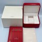 VINTAGE GENUINE OMEGA Speedmaster Seamaster Red watch box case wood 240226001yA