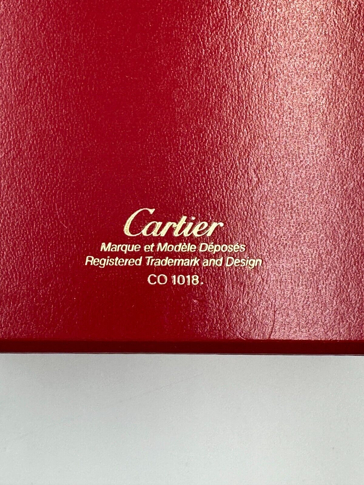 VINTAGE GENUINE CARTIER Red watch box case  wood leather Booklet 240228006yA