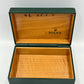 VINTAGE GENUINE ROLEX Green watch box case 68.00.08 wood no inner 240227006y4A