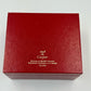 VINTAGE GENUINE CARTIER Red watch box case wood leather Booklet 240303002y2A