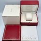 VINTAGE GENUINE CARTIER Red watch box case wood leather Booklet 240227014yA