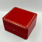 VINTAGE GENUINE CARTIER Red watch box case wood leather Booklet 240301007yA