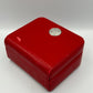 VINTAGE GENUINE OMEGA Speedmaster Seamaster Red watch box case wood 240226001yA