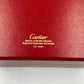 VINTAGE GENUINE CARTIER Red watch box case wood leather Booklet 240303013yA