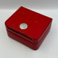 VINTAGE GENUINE OMEGA Speedmaster Seamaster Red watch box case wood 240312010y1A