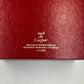 VINTAGE GENUINE CARTIER Red watch box case wood leather Booklet 240303002y1A