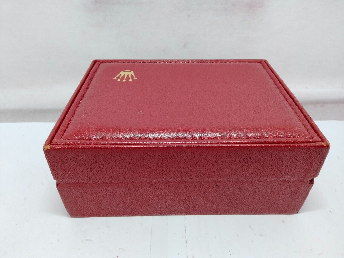 VINTAGE GENUINE ROLEX watch box case red 14.00.71 wood no inner 230921008y7S